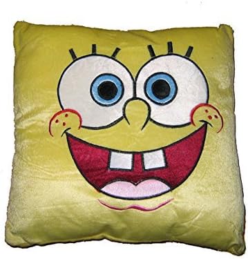 Joutletshop Spongebob Squarepants Plush Cushion Cotton Linen Throw Pillow Case Cushion Cover Home Sofa Decorative 18 X 18 Inch