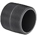 Spears PVC Pipe Fitting, Nipple, Schedule 80, Gray, NPT Male