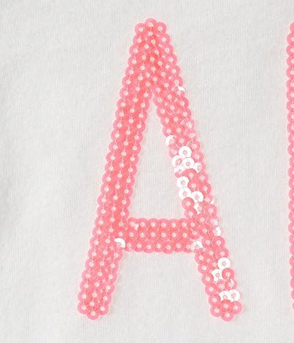 Aeropostale Women's Sequined Aeropostale Graphic T Shirt L Bleach