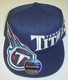 NFL Men's End Zone Flat Visor Flex Hat - Tw78Z (Tennessee Titans, Small/Medium)