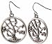 Rain Collection Tree of Life Dangle Earrings - Silver or Gold Finish