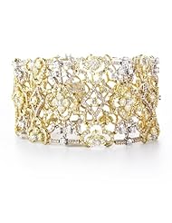 Diamond 18k Three Tone Gold Bracelet