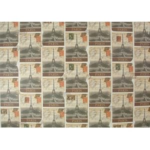Rossi Italian Destination Paris Paper Decoupage Gift Wrap 20 by 28 inches