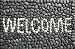 Natural Pebble Mat - WELCOME Design (30 x 20 x 1)