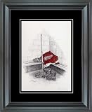 Detroit Red Wings Framed Art Jersey Lithograph Print