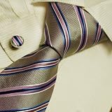 Pink striped mens ties blue gift ideas for husband formalwear silk tie cuff links set 5088