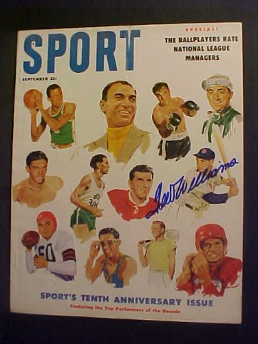 Ted Williams Boston Red Sox Autographed September 1956 Sport Magazine