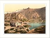 Grimselstrasse the hospice Bernese Oberland Switzerland, c. 1890s, (S) Library Image