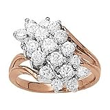 14K Rose Gold Diamond Right-Hand Ring - 2.00 Ct.