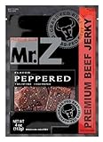 Mr. Z Premium Cuts Beef Jerky Peppered Flavor, 4-Ounce Bags (Pack of 6)