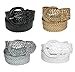 CTM® Womens 2 Inch Wide Adjustable Braided Belt