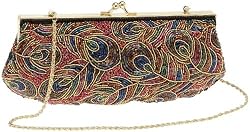 La Regale Peacock Fully Beaded Frame