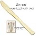 Gold Plastic Knives, PACK of 150 Golden Secrets w/Signature Party Picks