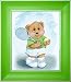 Sports Bear Tennis Star - Children's and Kids Room Framed Wall Art and Nursery Wall Decor