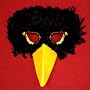 New Black Feather Bird Mask with yellow beak Crow costume