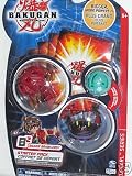 Bakugan B2 Bakupearl Starter Pack - Red Limulus, Black Preyas & Green Mystery Marble