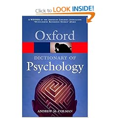 A Dictionary of Psychology (Oxford Paperback Reference)