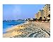 Shoreline of Cancun - Before Hurricane Wilma Scenic Giclee Poster Print by John Rizzuto III, 20x16