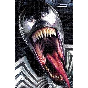 Spider-Man 3 - Venom Headshot Art Poster