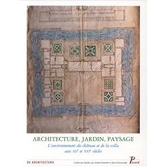 Architecture, jardin et paysage, volume 8. L'environnement du ch�teau et de la villa aux XVe et XVIe si�cles