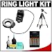 Bower SFD14C Digital Macro Close-Up Ring Flash + Tripod + Batteries & Charger + Accessory Kit for Canon Rebel XT, XTi, XS, XSi, 40D, 30D, 5D SLR Cameras