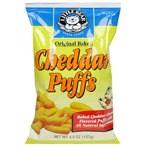 Little Bear Cheddar Puffs, 4.5-Ounce Bags (Pack of 12) by Little Bear