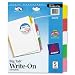 Avery  Big Tab Write-On Dividers, 5-Tab Set, 1 Set (23076)