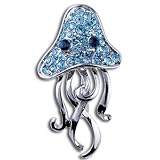 Pugster Swarovski Crystal Pale Blue Acaleph Brooches And Pins