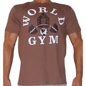 WG101 World Gym Logo Bodybuilding T Shirt