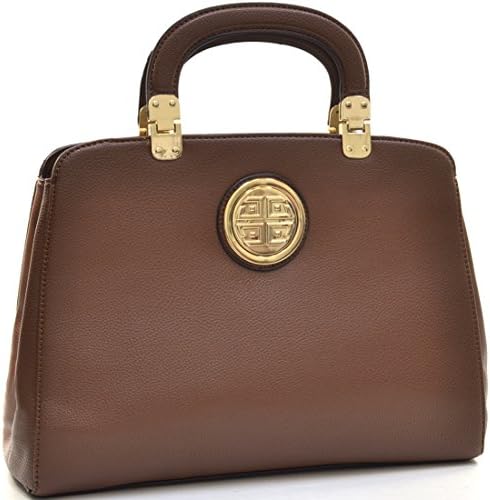 Dasein? Emblem Metal Hinge Handle Tapered Briefcase w/Removable Shoulder Strap