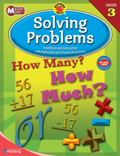 Master Math: Solving Problems, Grade 3 (Brighter Child Workbooks)