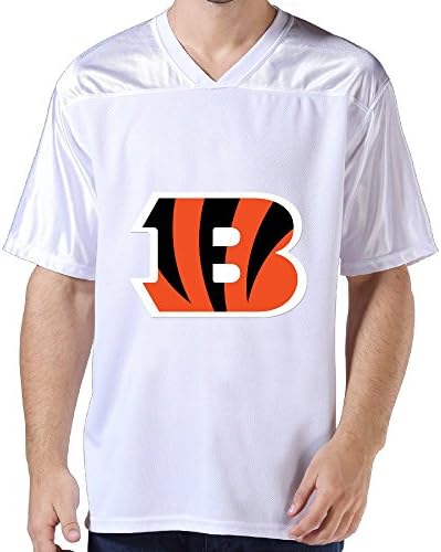 Men's Nfl Cincinnati Bengals Team Logo Short Sleeve Sport Jerseys White