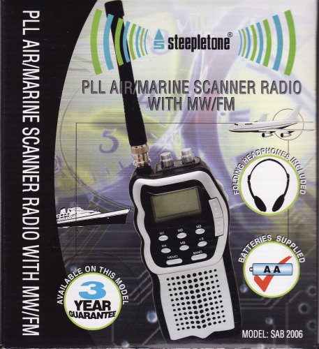 Childrens Toyshop  Computer : ROCKET RADIO - STEEPLETONE SAB2006 AIR / MARINE / AM / FM BAND SCANNER RADIO