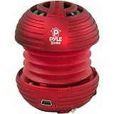 51BFKlRqYNL. SL160  Pyle Home PMS8R Chainable Rechargeable Mini Capsule Speakers with Bass Expansion For iPod/iPhone/Sansa/BlackBerry/HTC (Red)