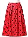 Retro Pleated Polka Dots Bubble Skirt High Waist Size L CL6294-1