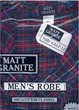 100%cotton Flannel Mens Robe