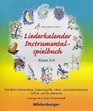 Produkt-Bild: Liederkalender - Instrumentalspielbuch 3./4.Schuljahr: Liederkalender Instrumentalspielbuch. Klasse 3/4. Begleitbuch