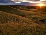 Sunset over the Kansas prairie Photographic Poster Print by Jim Richardson, 48x64