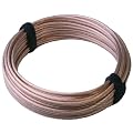 HiFi Lautsprecherkabel transparent - 2x2,5mm� - 20m Ring - OFC - Vollkupfer - Made in Germany - incl. 2 Klett Kabelbinder - 1,39/m