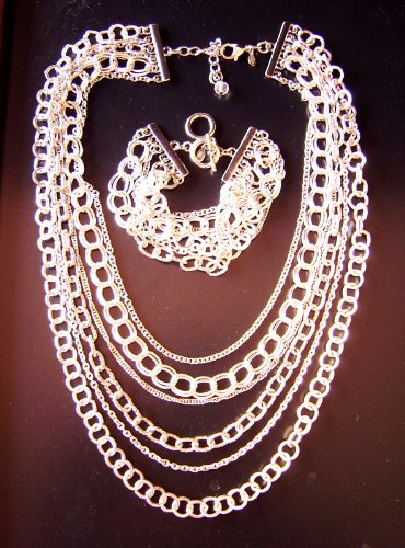 Chain Reaction Necklace+Bracelet RV$95