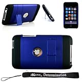 Unique Premium Stand Alone Case Cover Protector for Apple iPod Touch 8GB 32GB 64GB 3rd Generation iTouch + Includes a 4-inch ebigvalue TM Determination Hand Strap