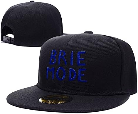 Brie Bella Brie Mode Logo Adjustable Snapback Caps Embroidery Hats - Black/Blue