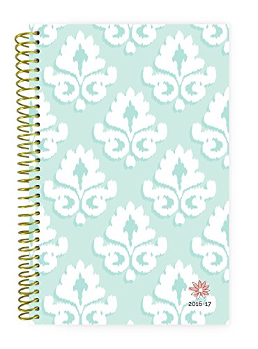 Bloom Daily Planners 2016-17 Academic Year Daily Planner - Passion/Goal Organizer - Monthly Weekly Agenda Datebook Diary - August 2016 - July 2017 - 6 x 8.25 - Mint Damask Bloom Daily Planners 2016-17 Academic Year Daily Planner - Passion/Goal Organizer - Monthly Weekly Agenda Datebook Diary - August 2016 - July 2017 - 6" x 8.25" - Mint Damask