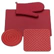 Silicone Solutions Red Baking Accessory Set