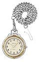 Avalon Sportsman Series Pocket Watch w/ Leather Case # 1314