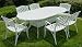 Outdoor Living : Dining Set - Cross 7 pcs Oval 42x84