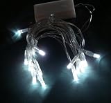 Review Six Star Sales DBAt10White/5st / LED Battery 5 sets 10 Fairy/String Lights Color;WHITE