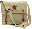 Khaki Vintage Red Star Medic Shoulder Bag