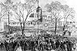 Inaugural, Louisiana Governor Michael Hahn, New Orleans, 1864 - Leslie's Illustrated - Historic 16x20-inch Photographic Print from the Library of Congress Collection
