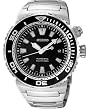 Seiko Men's Kinetic 200m Diver Watch Model SKA383P1 (Black Face/Black Bezel)